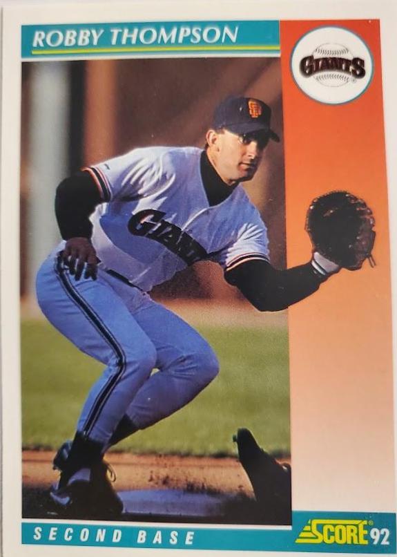 Robby Thompson #247 Baseball Cards 1992 Score