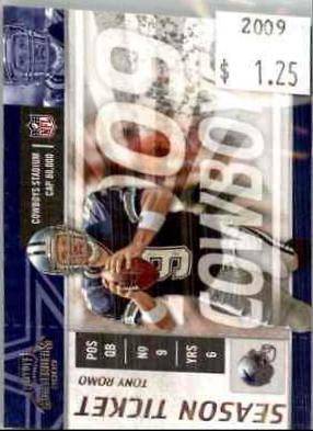 Tony Romo #29 Football Cards 2009 Playoff Contenders