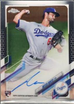 Mitch White #RA-MW Baseball Cards 2021 Topps Chrome Rookie Autographs