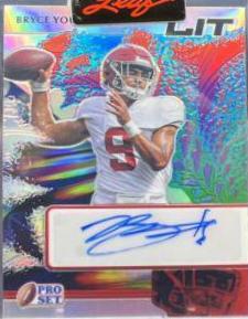 Bryce Young #L-BY1 Football Cards 2022 Pro Set Metal Lit Autographs