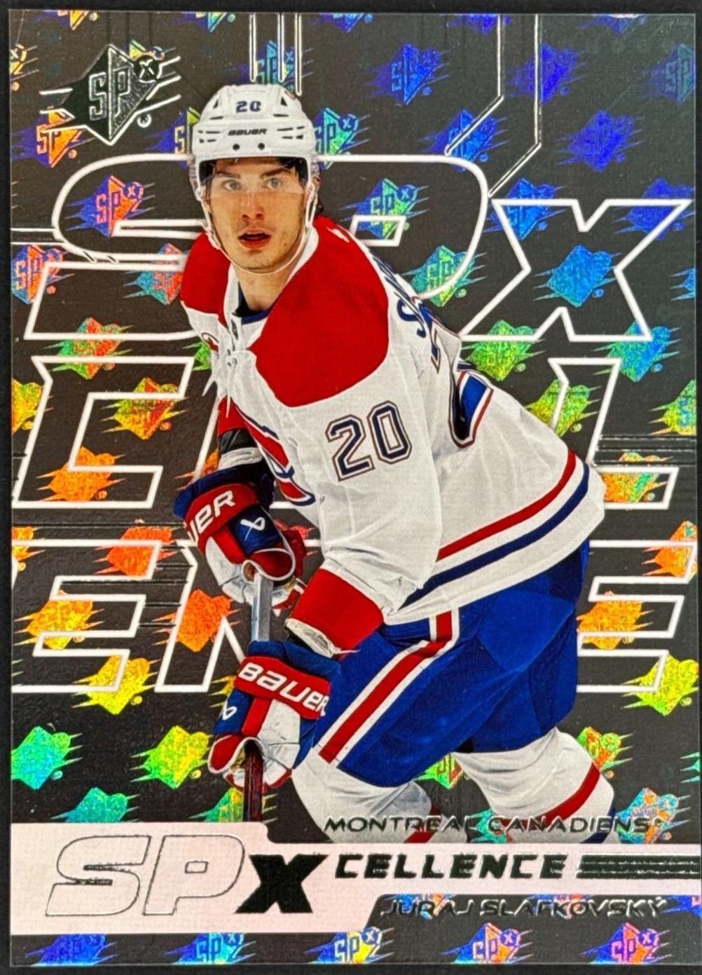 Juraj Slafkovsky #XC-JS Hockey Cards 2024 SPx SPxCellence