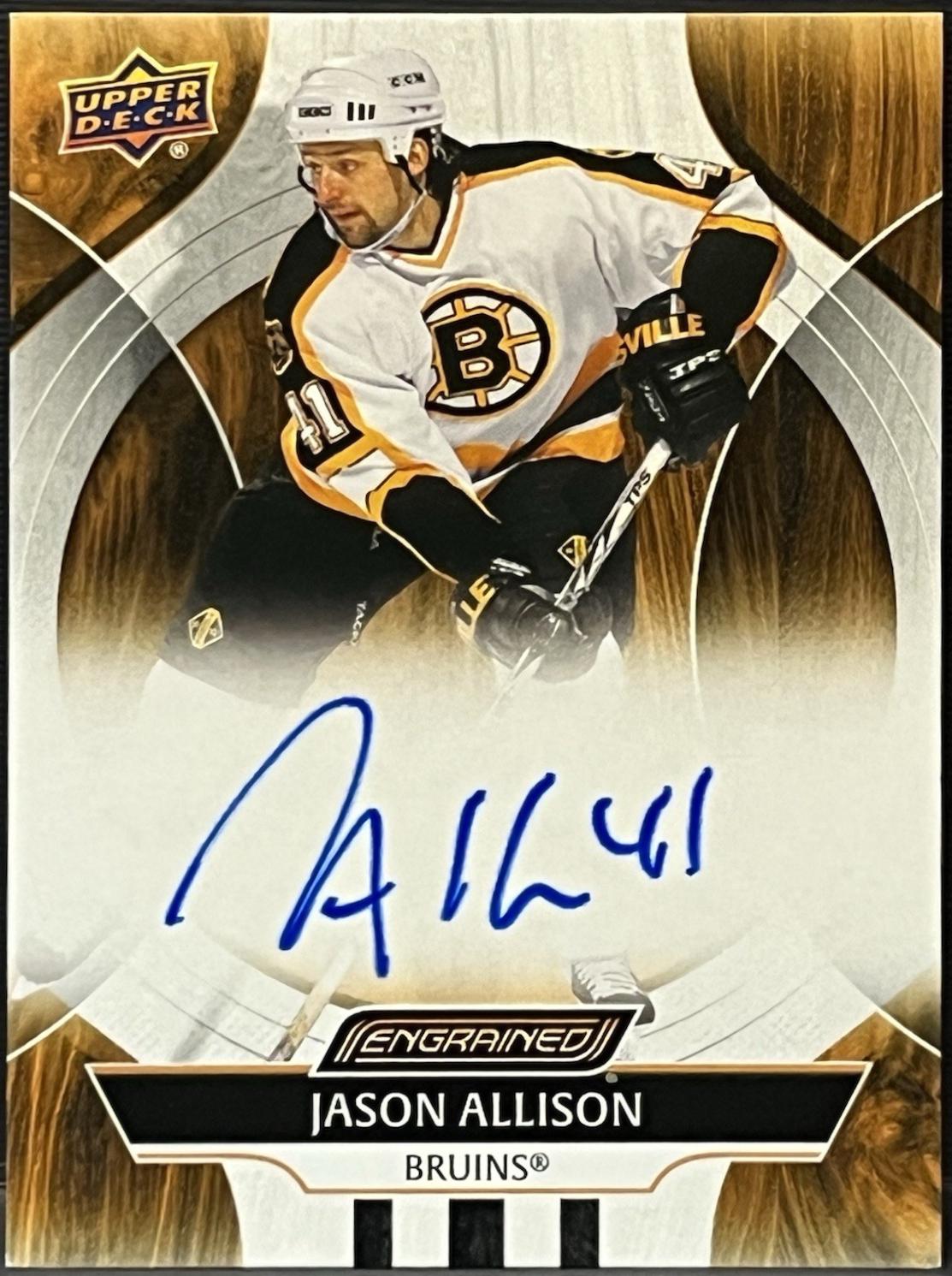 Jason Allison #CA-AL 2024 Upper Deck Engrained Icons Autograph Hockey