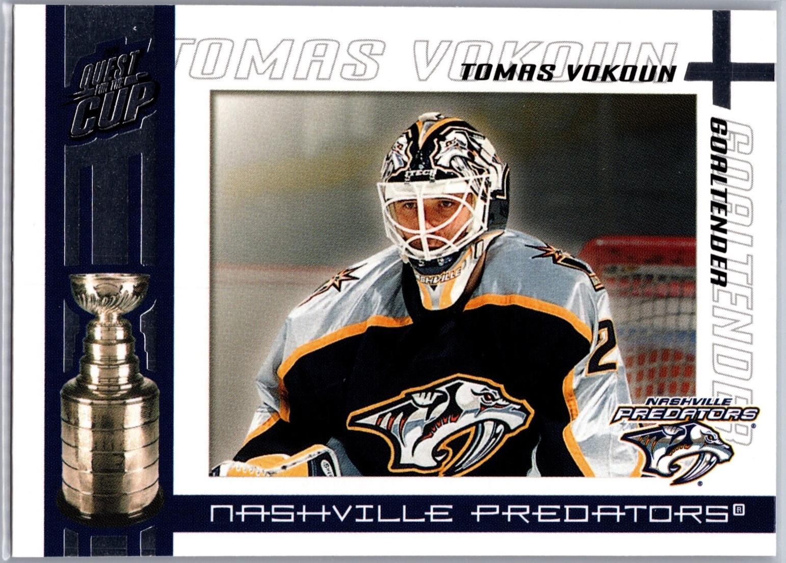 Tomas Vokoun #62 2003 Pacific Quest For The Cup Hockey