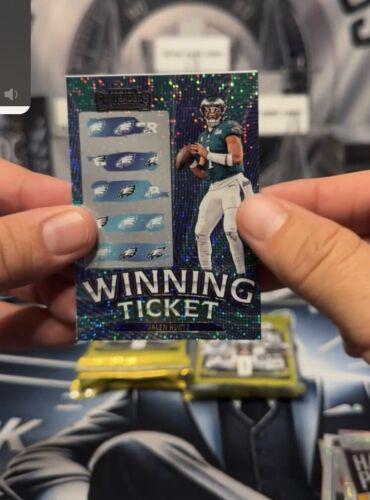Jalen Hurts #7 Football Cards 2023 Panini Contenders Winning Ticket