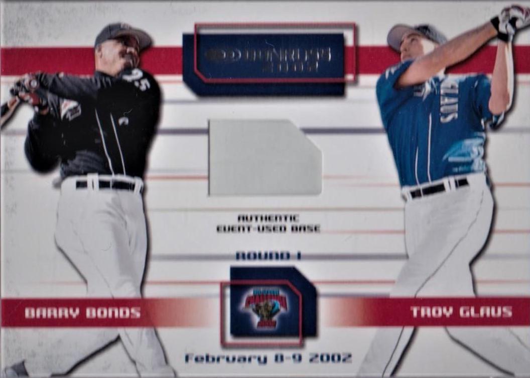 Barry Bonds / Troy Glaus #37 Baseball Cards 2002 Donruss Big League Challenge Materials