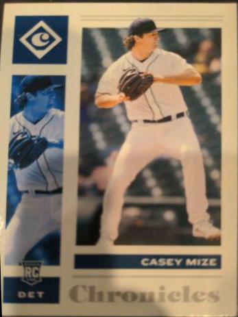 Casey Mize #22 Baseball Cards 2021 Panini Chronicles