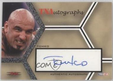 Tomko #A-T Wrestling Cards 2008 TriStar TNA Impact Autographs
