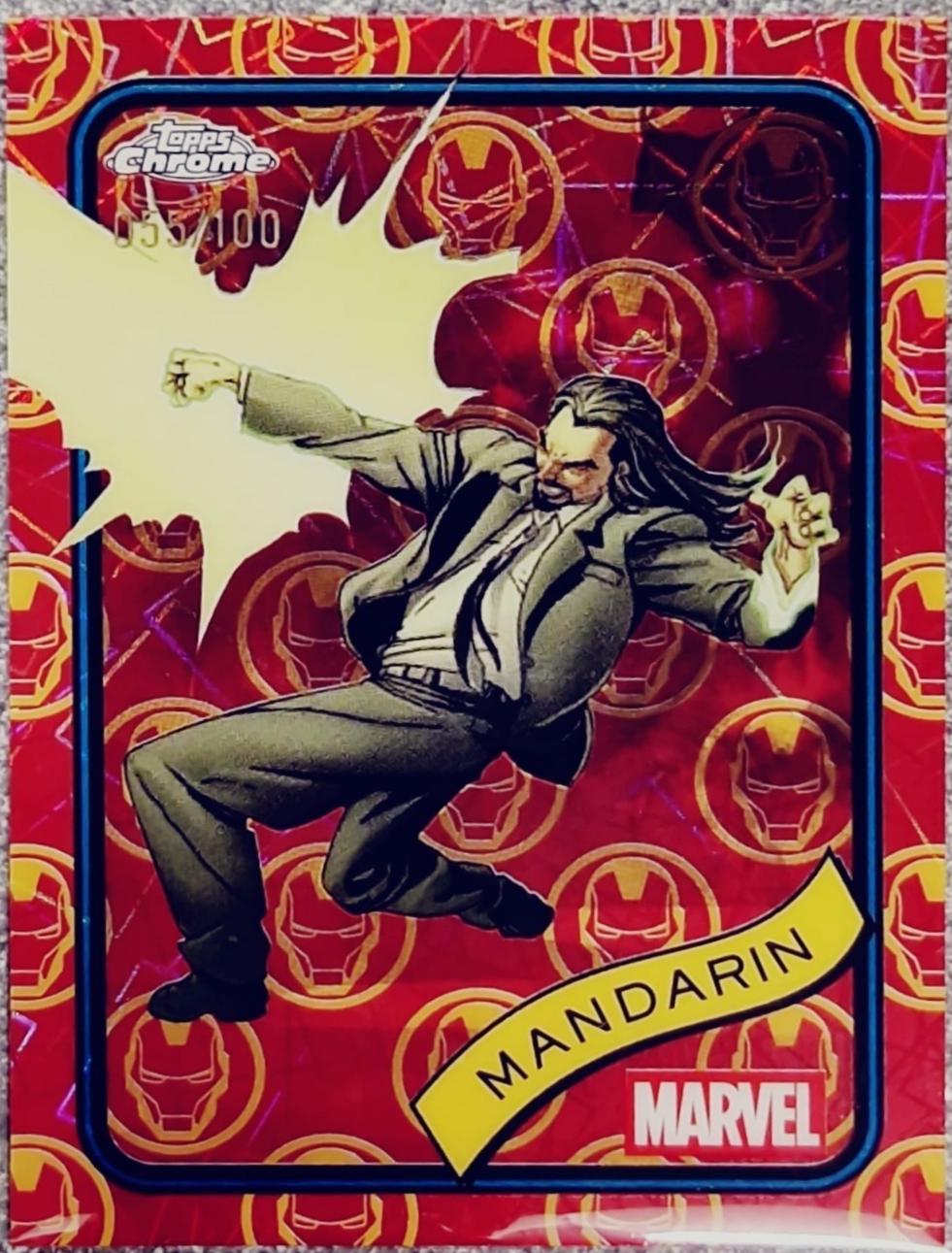 Mandarin Iron Man Red & Gold Lazer Refractor