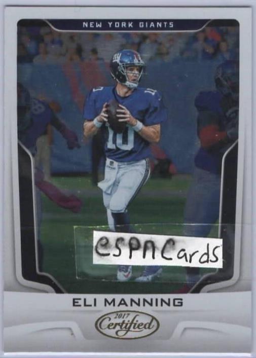 Eli Manning #10 2017 Panini Certified Football