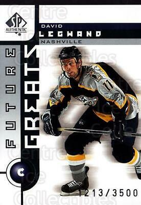 David Legwand #113 Hockey Cards 2001 SP Authentic