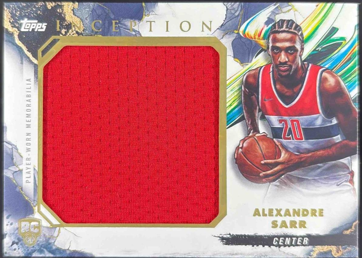 Alexandre Sarr #RJR-AS 2024-25 Topps Inception Basketball Rookie Jumbo Relics