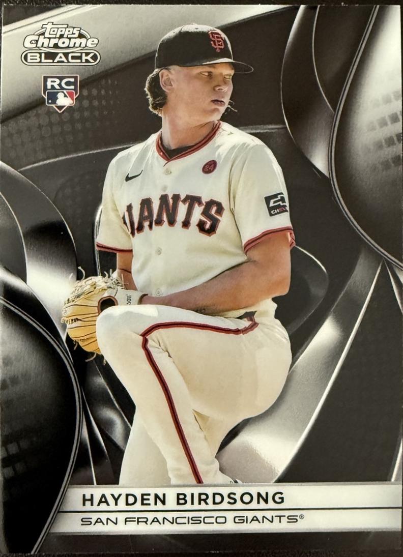 Hayden Birdsong #24 Baseball Cards 2025 Topps Chrome Black