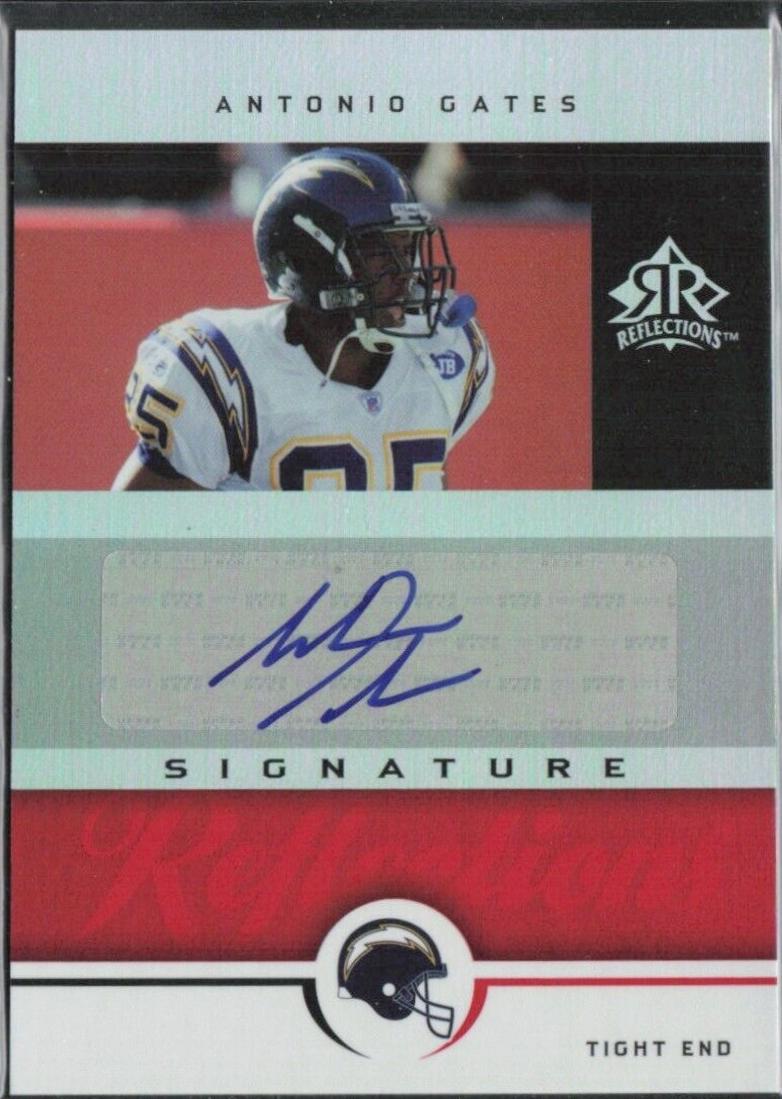 Antonio Gates #SR-AT 2005 Upper Deck Reflections Signatures Football