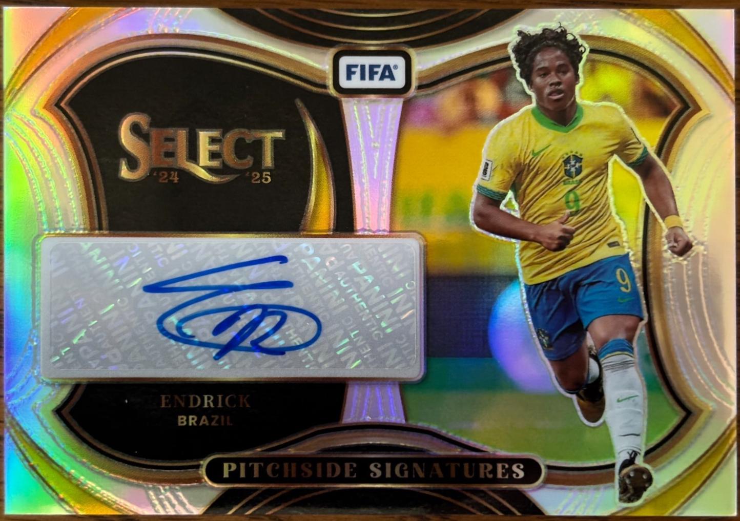 2024 Panini Select FIFA Pitchside Signature Endrick #PS-E card
