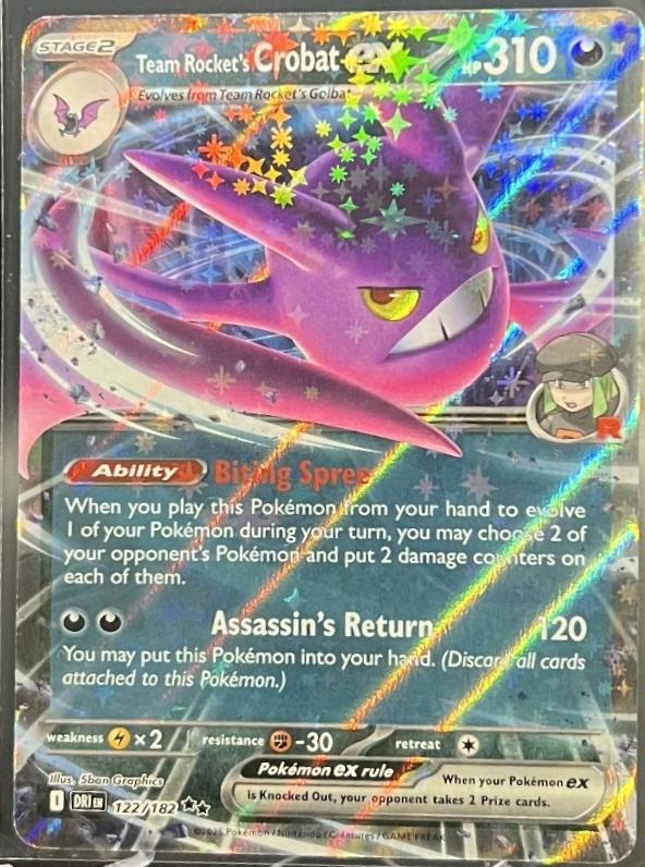 Team Rocket's Crobat Ex #122 Pokemon Destined Rivals