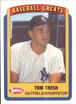 Tom Tresh #17 Baseball Cards 1990 Swell Greats