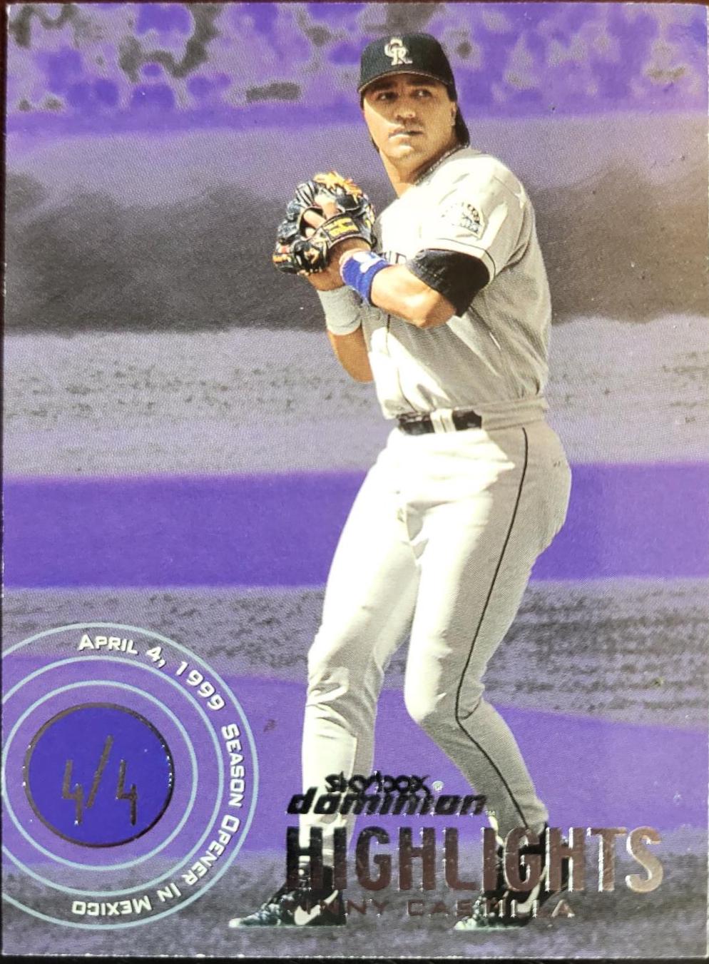 Vinny Castilla #9 Baseball Cards 2000 Skybox Dominion