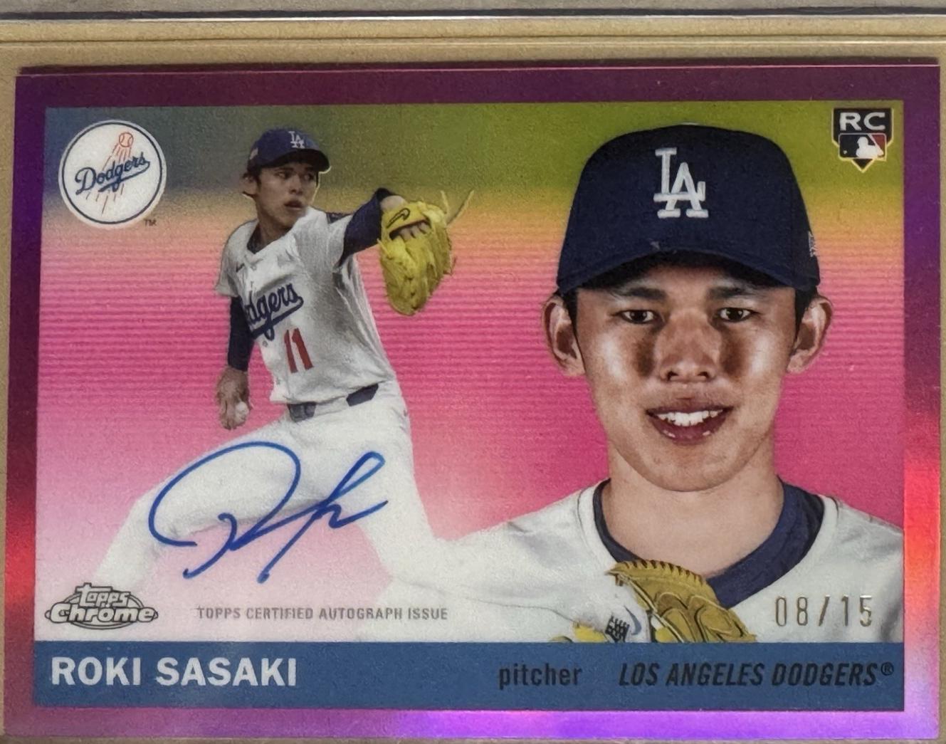 レア　希少　日プ新世界 くじ　卓上のぼり カード SHINHAENG シンヘン Roki Sasaki [Pink] #CPA-RS Prices | 2025 Topps Chrome Platinum