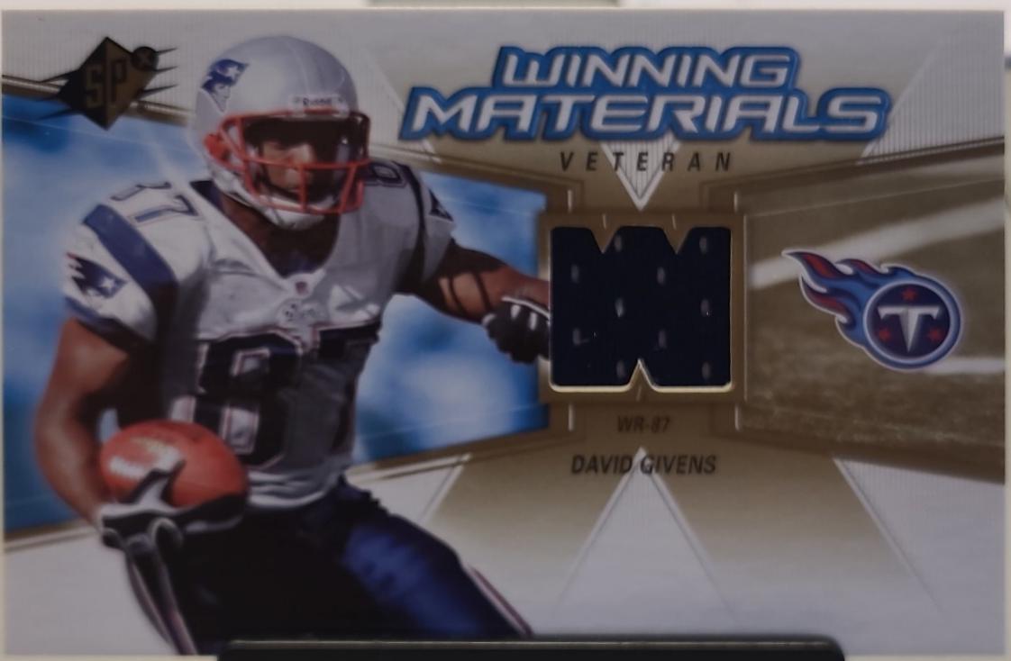 David Givens #WMV-DG 2006 Spx Winning Materials Football