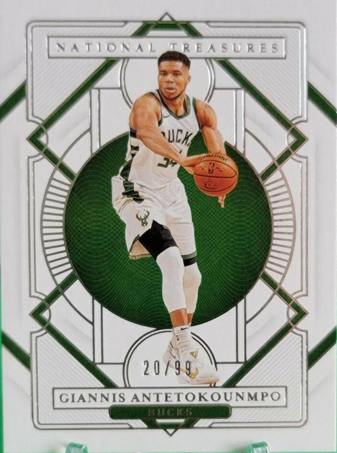 Giannis Antetokounmpo #5 Basketball Cards 2020 Panini National Treasures