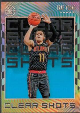 Trae Young #5 Basketball Cards 2019 Panini Illusions Clear Shots