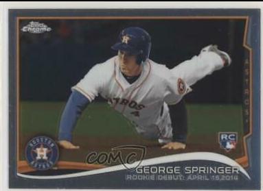 George Springer #MB-15 Baseball Cards 2014 Topps Chrome Update