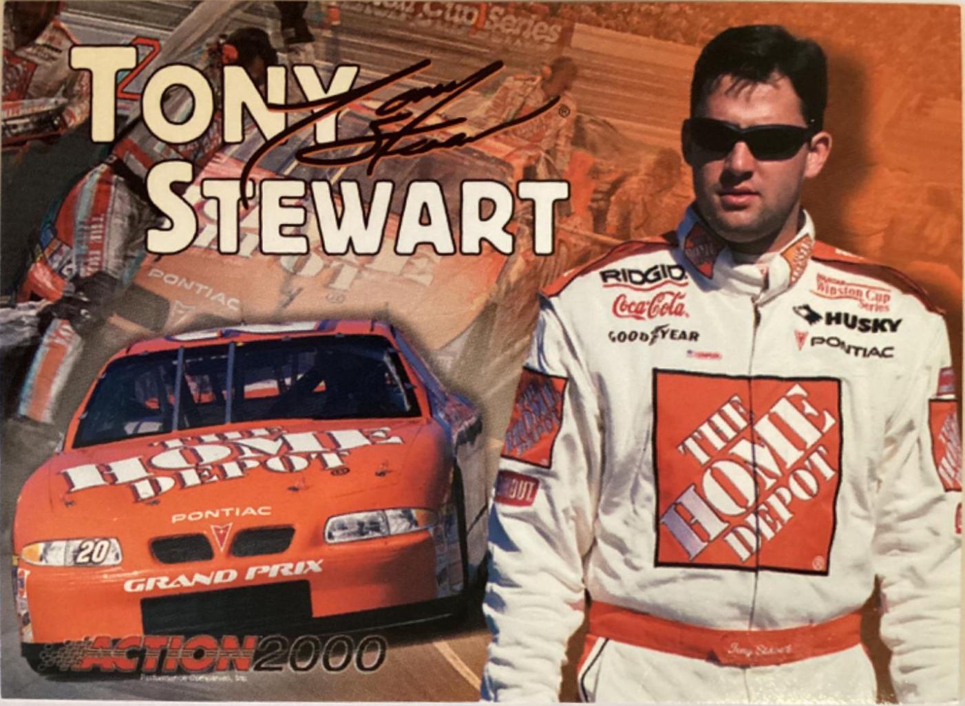 Tony Stewart Racing Cards 2000 Action