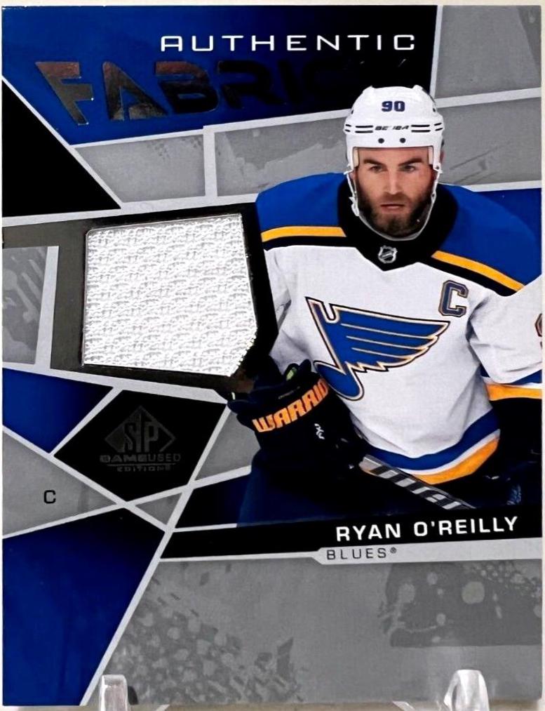 Ryan O'Reilly #AF-RO Hockey Cards 2021 SP Game Used Authentic Fabrics