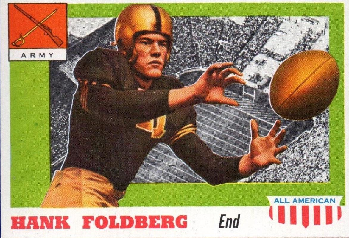 Hank Foldberg #32 Football Cards 1955 Topps All American