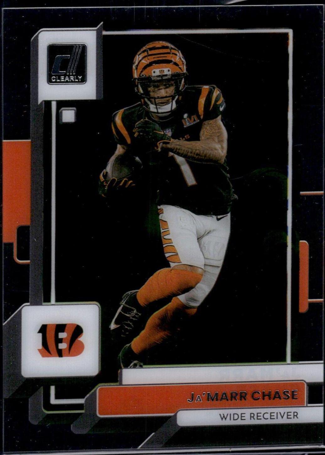 Ja'Marr Chase #11 2022 Panini Clearly Donruss Football
