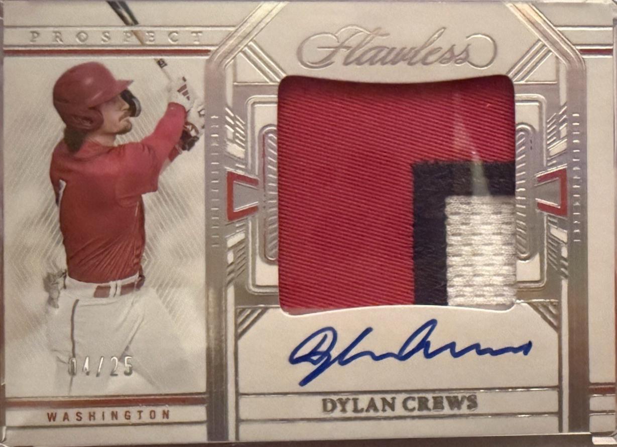 Dylan Crews #PPA-DC 2024 Panini Flawless Baseball Prospect Patch Autographs