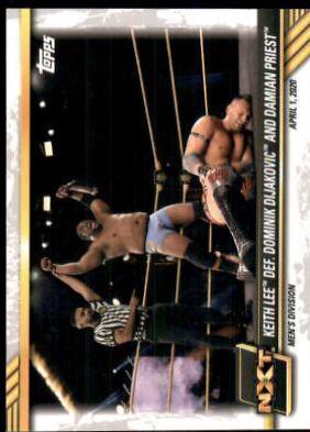 Keith Lee def. Dominik Dijakovic and Damian Priest #8 Wrestling Cards 2021 Topps WWE NXT