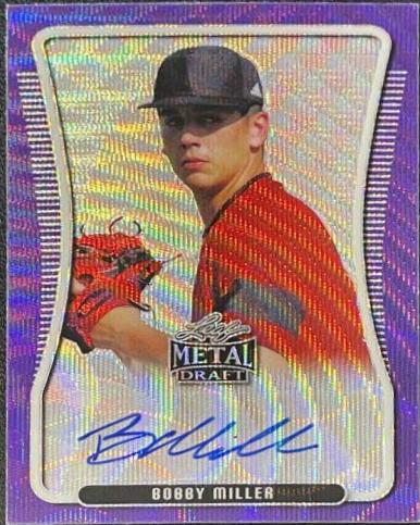Bobby Miller #BA-BM1 2020 Leaf Metal Draft Autographs Baseball