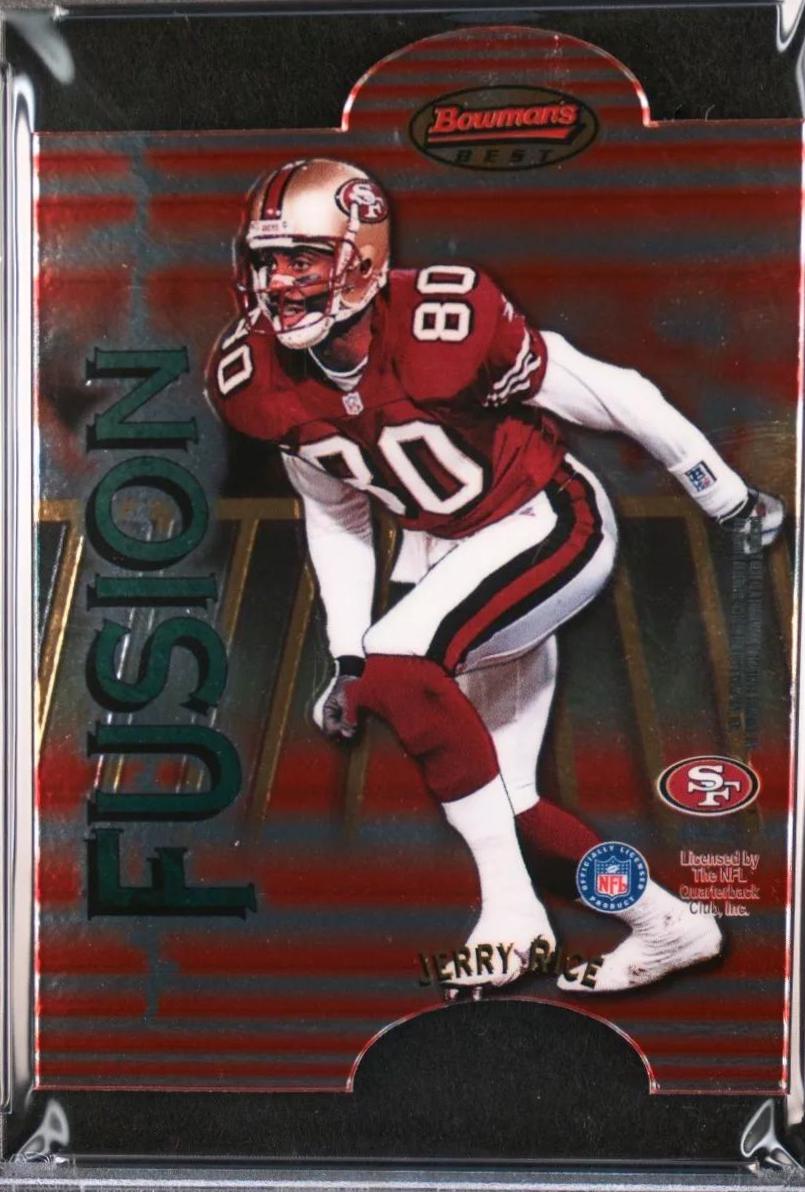 Jerry Rice / Randy Moss #MI15 Football Cards 1998 Bowman's Best Fusion Mirror Image