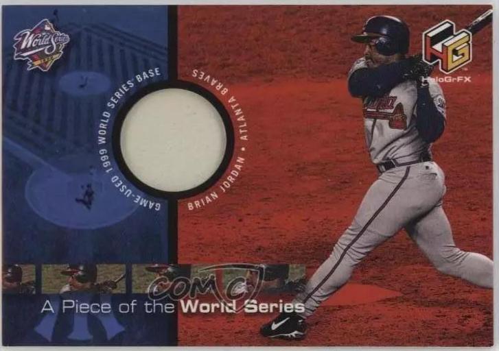 Brian Jordan #PS8 Baseball Cards 2000 Upper Deck Hologrfx Piece Series