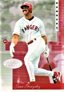 Juan Gonzalez #2 Baseball Cards 1996 Leaf Signature