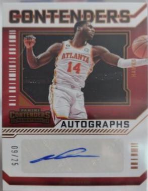 AJ Griffin #9 Basketball Cards 2023 Panini Contenders Autograph