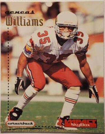 Aeneas Williams #5 Football Cards 1996 Skybox Impact