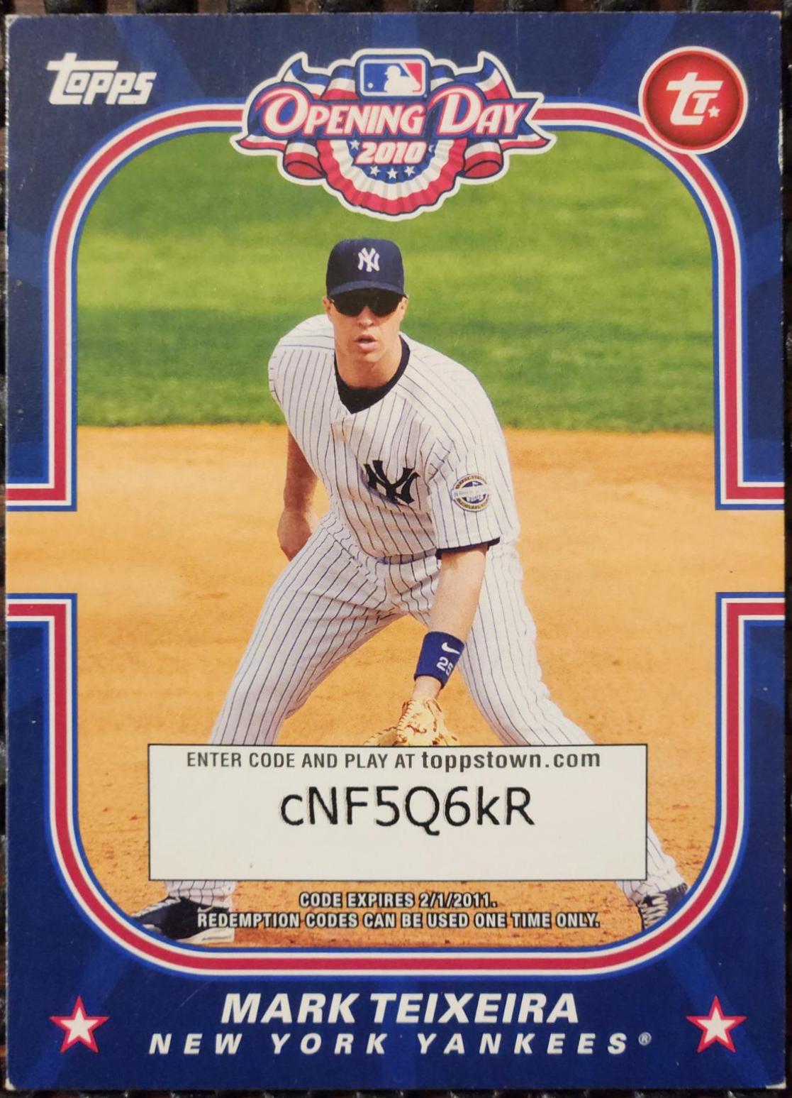 Mark Teixeira #TTS19 Baseball Cards 2010 Topps Opening Day Town Stars