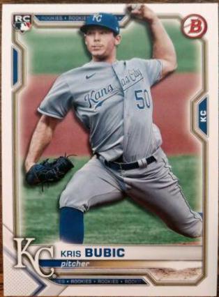Kris Bubic #57 Baseball Cards 2021 Bowman