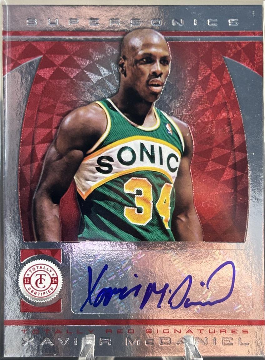 Xavier McDaniel #251 2013 Panini Totally Certified Totally Signatures Basketball
