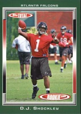 D.J. Shockley #495 Football Cards 2006 Topps Total