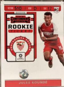 Jules Kounde #RT-9 Soccer Cards 2019 Panini Chronicles Contenders Rookie Ticket