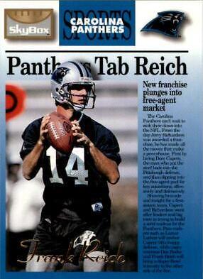 Frank Reich #18 Football Cards 1995 Skybox Premium