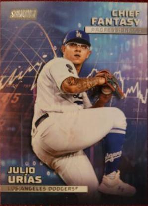 Julio Urias #CFPRO-18 Baseball Cards 2023 Stadium Club Chief Fantasy Professionals
