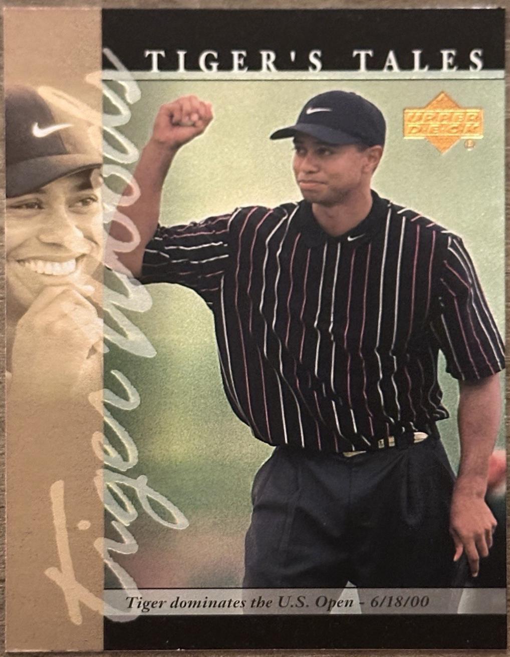 Tiger Woods #TT25 Golf Cards 2001 Upper Deck Tiger's Tales