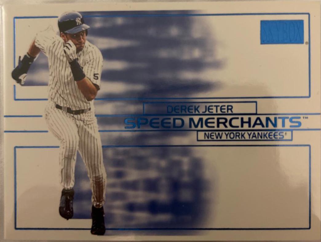 Derek Jeter #1SM Baseball Cards 2000 Skybox Speed Merchants