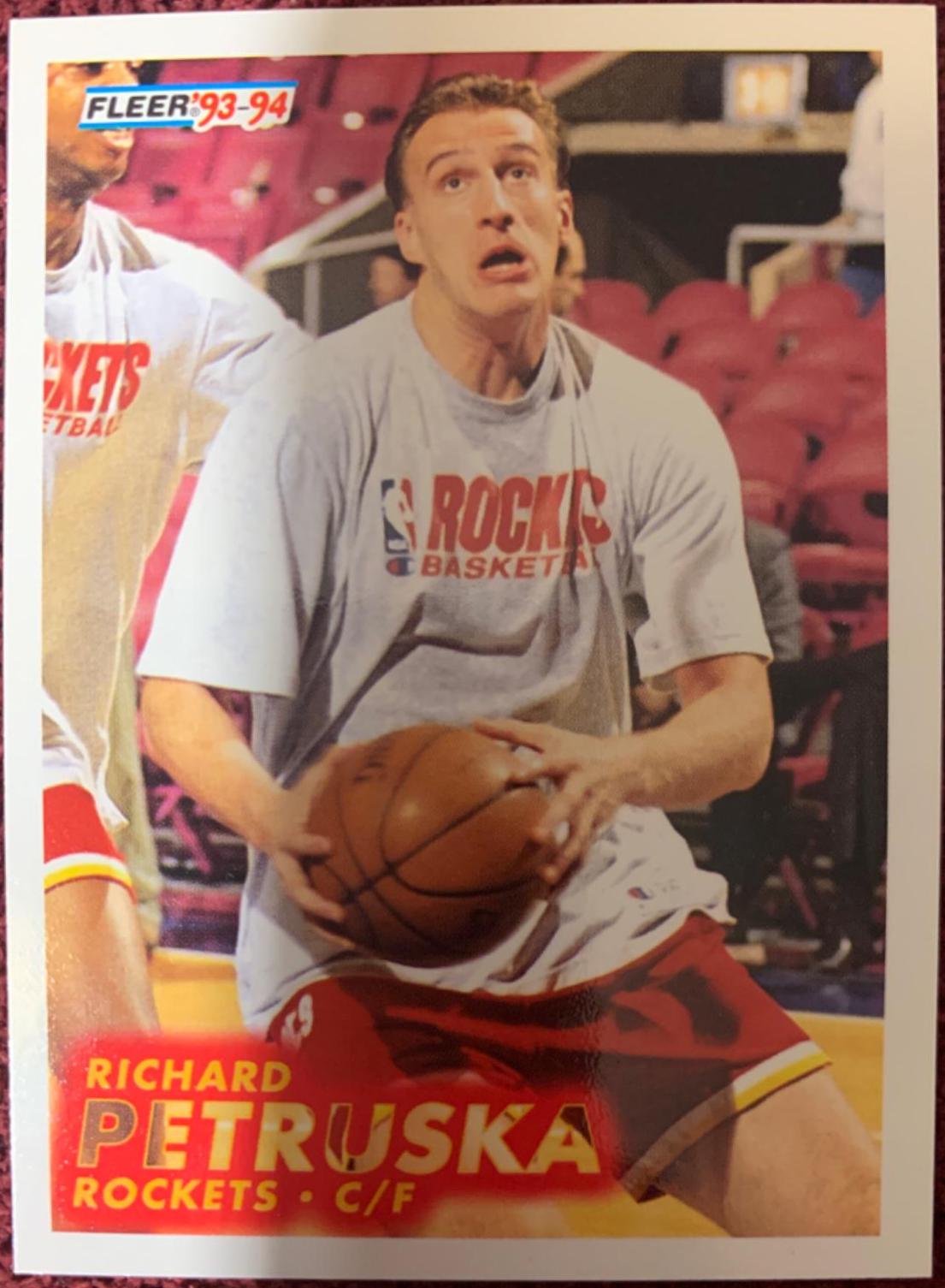 Richard Petruska #295 Basketball Cards 1993 Fleer