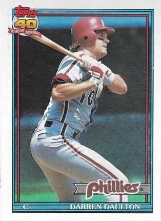 Darren Daulton #89 Baseball Cards 1991 Topps