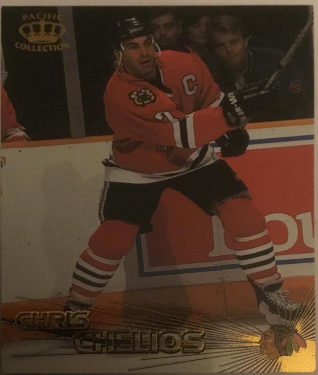Chris Chelios #7 Hockey Cards 1997 Pacific Crown
